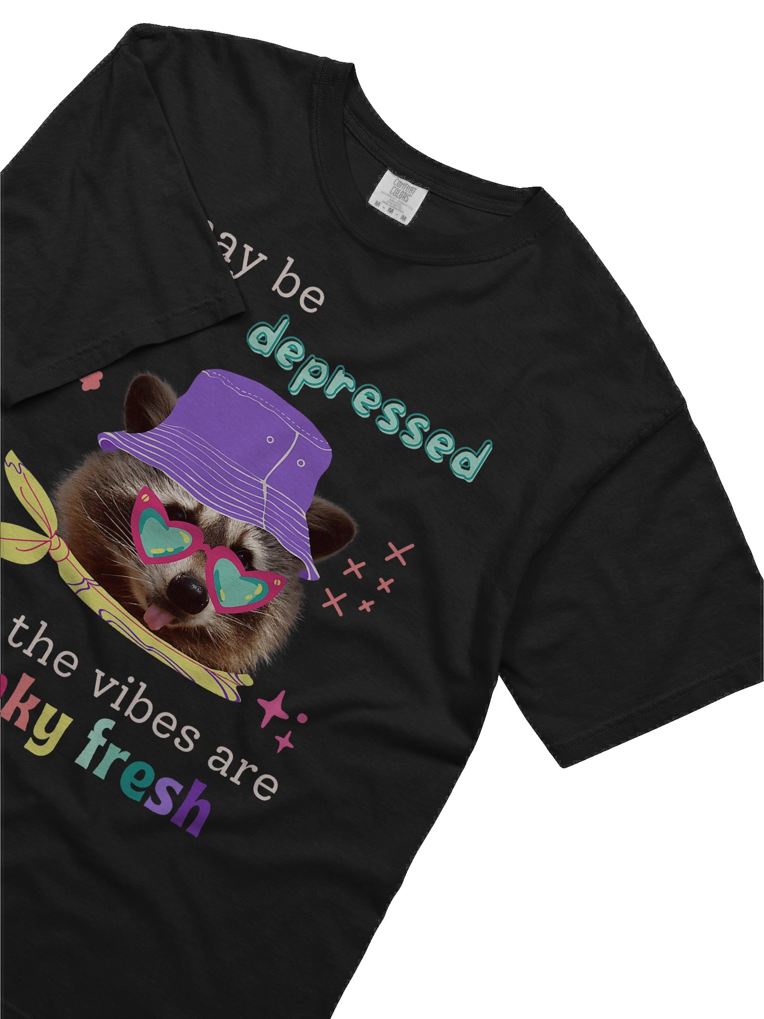 I May Be Depressed But The Vibes Are Funky Fresh Shirt product image (6)