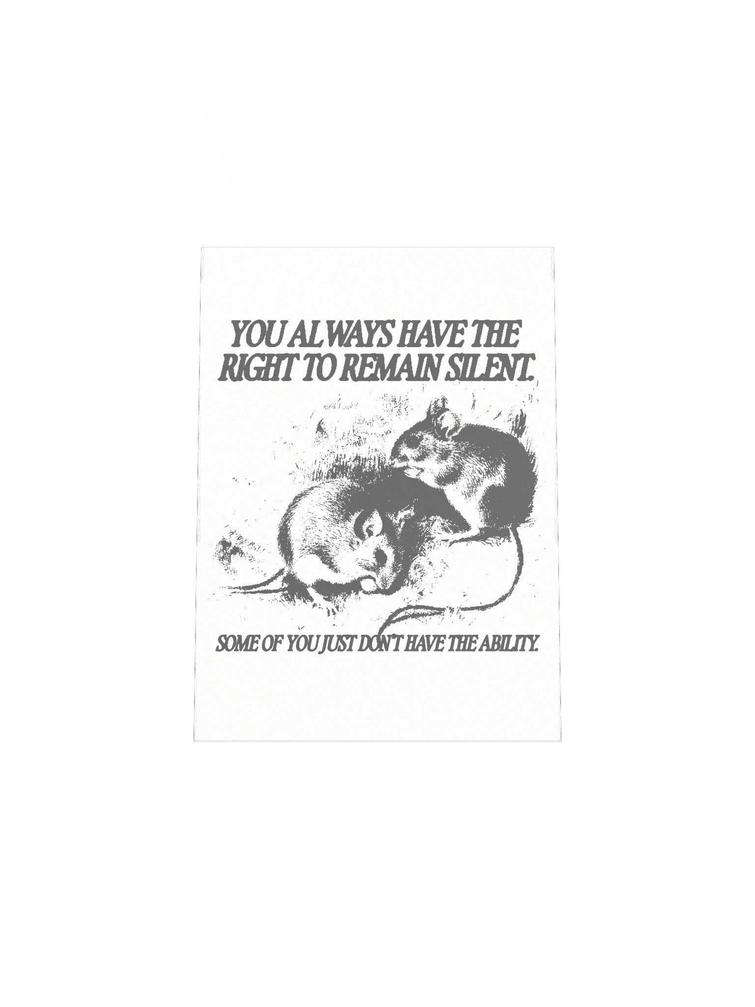 Remain Silent Poster product image (4)