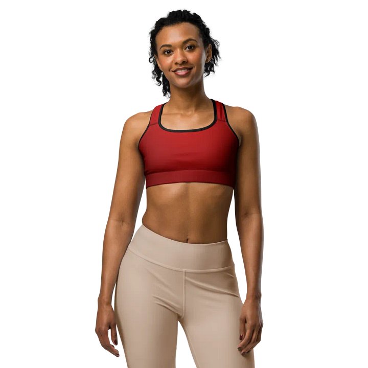 Red Gradient Power Sports Bra product image (1)