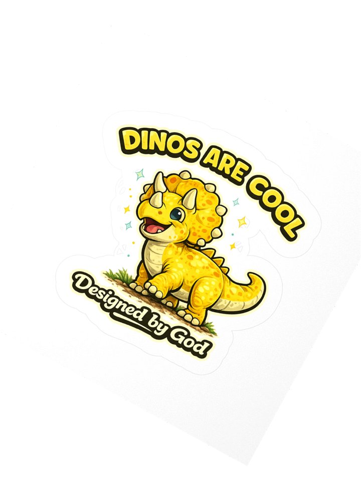 Dino's Are Cool Triceratops sticker product image (2)