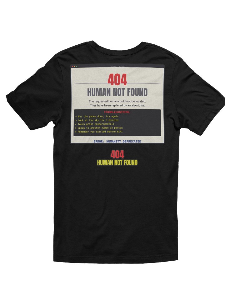 404 Human Not Found Graphic Streetwear Tee product image (2)
