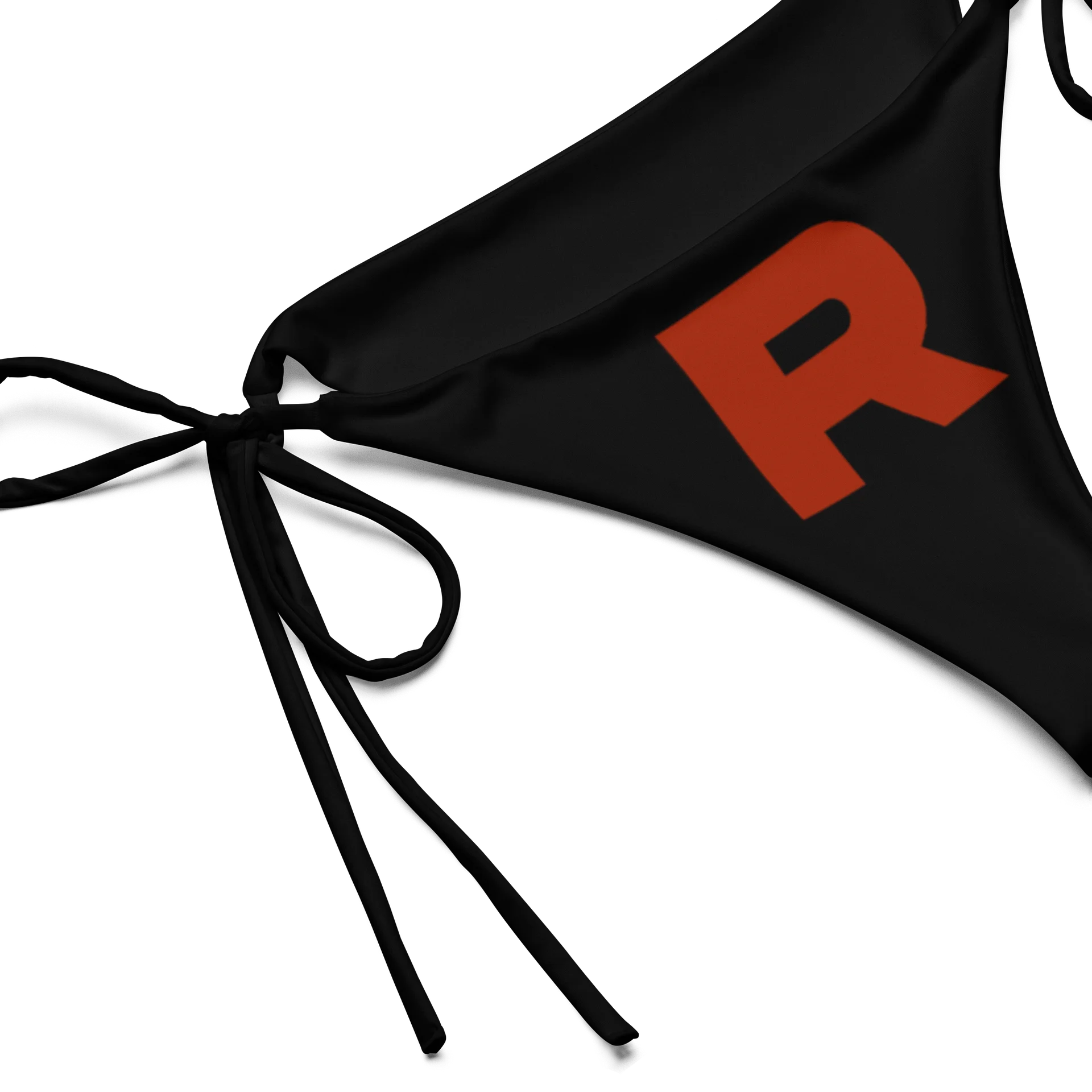 Bold Crimson 'R' All-Over String Bikini product image (2)