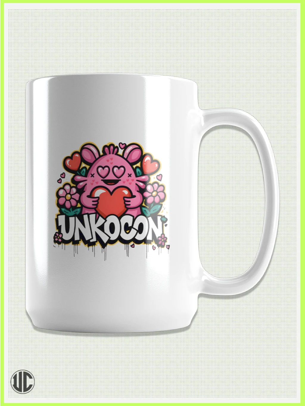 Graffiti Heart – 15 oz Ceramic Mug by UnkoCon product image (7)
