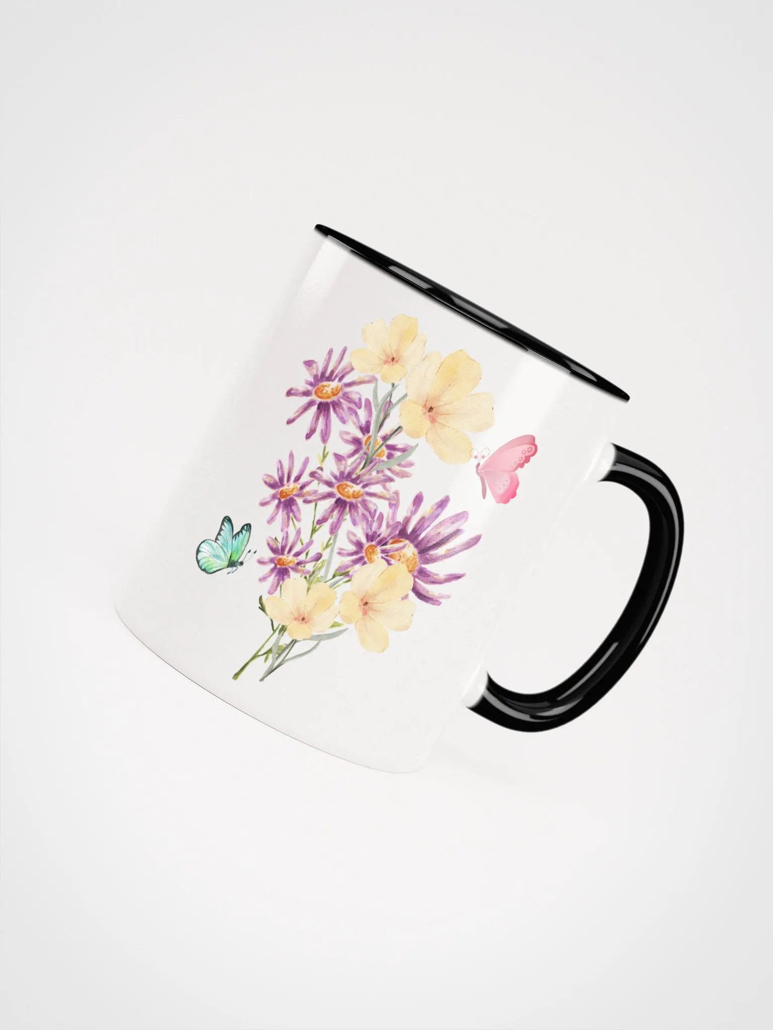 Fluttering Blooms Ceramic Mug product image (7)
