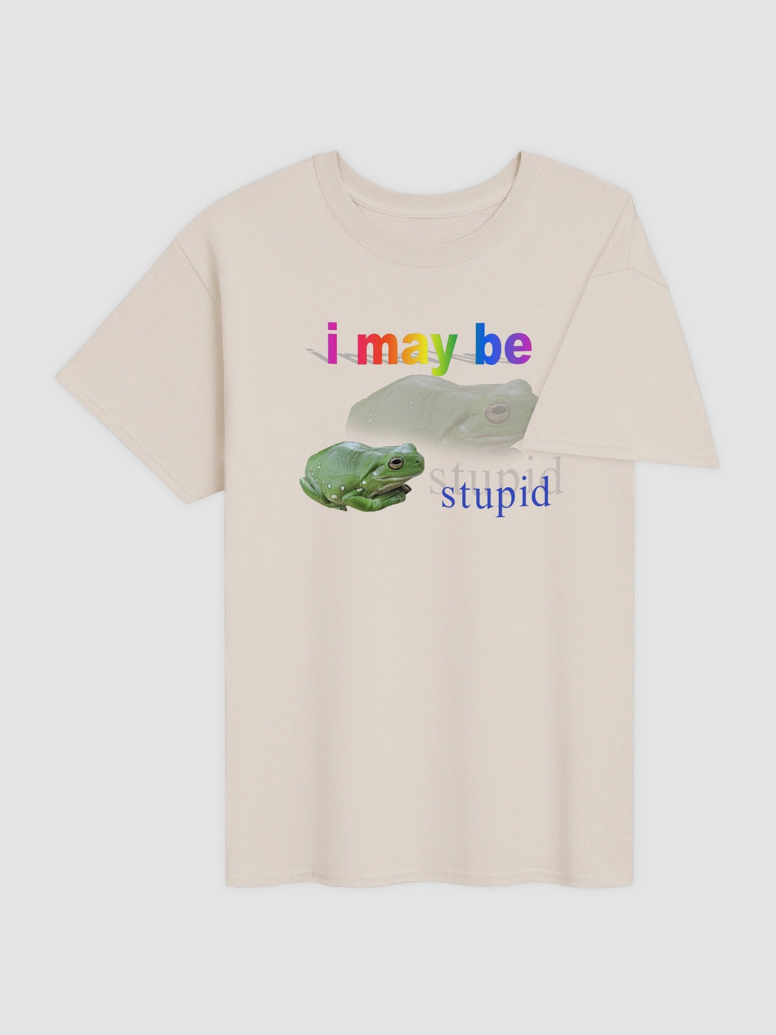 I may be stupid frog T-shirt product image (8)