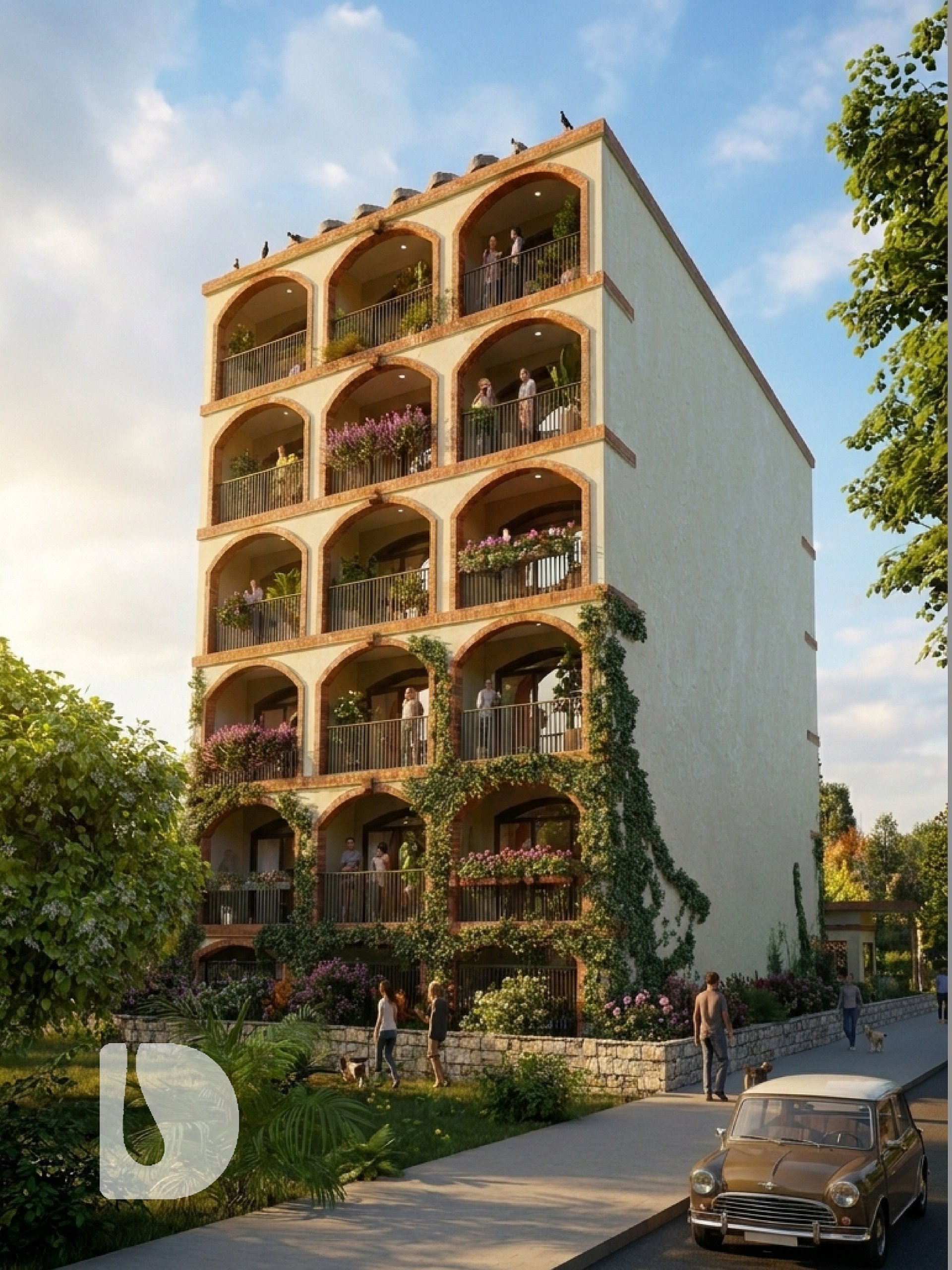 Architectural Drawings – 6-Storey 15-Studio Apartment Block | DA71102A product image (3)