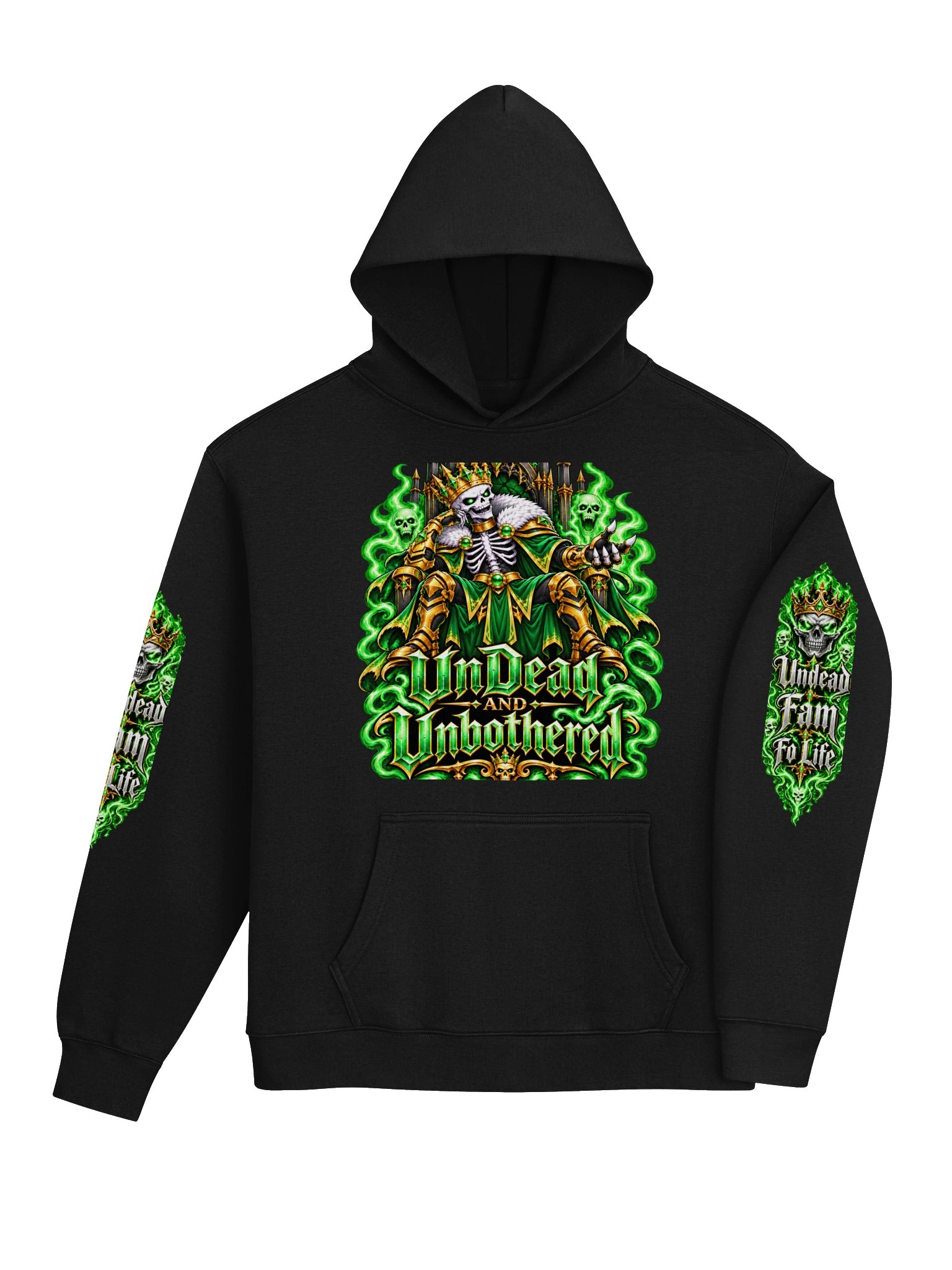 Undead and Unbothered Hoodie (Green) product image (4)