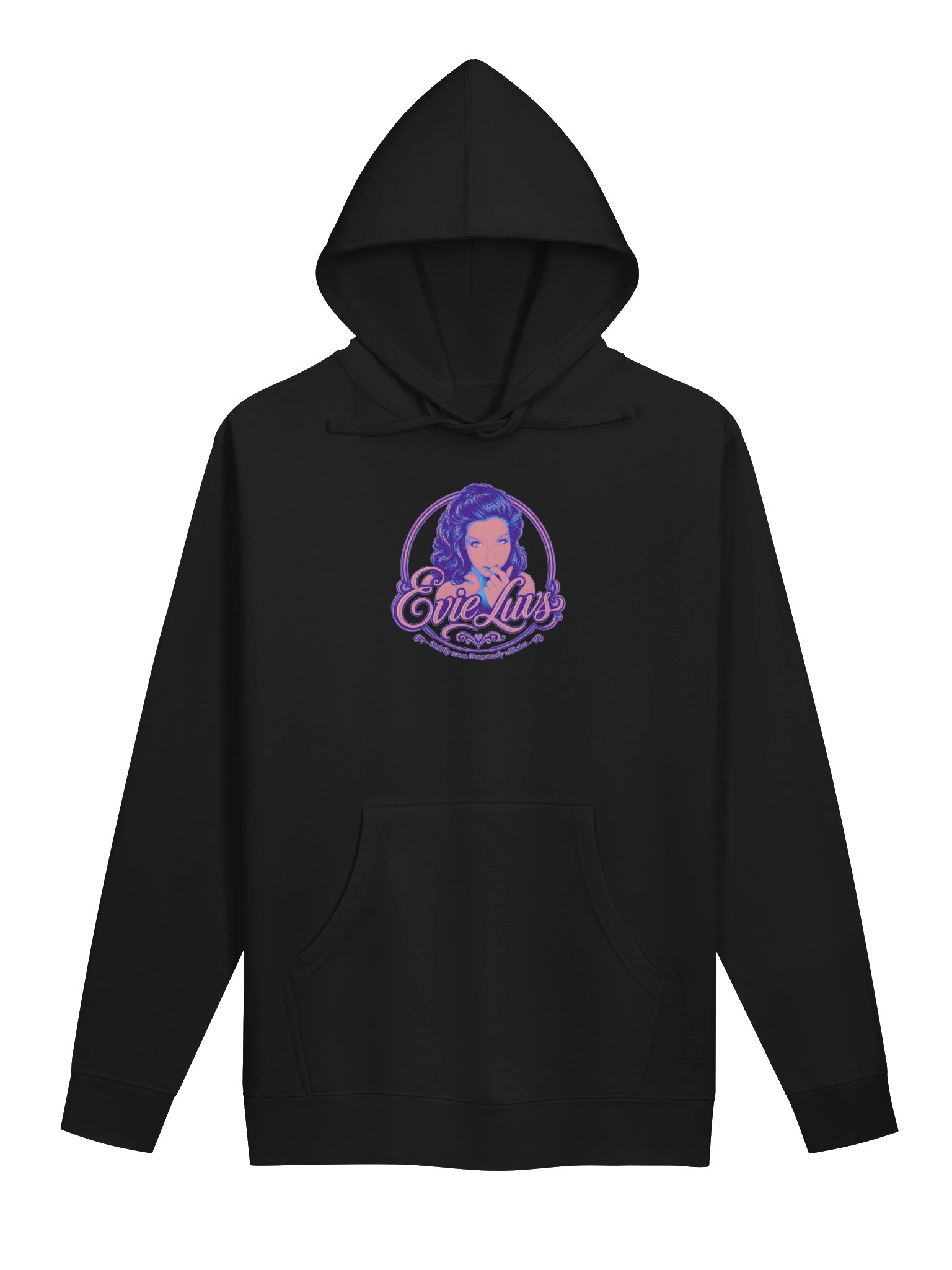 EvieLuvs Sinfully Sweet Neon Portrait Hoodie product image (1)