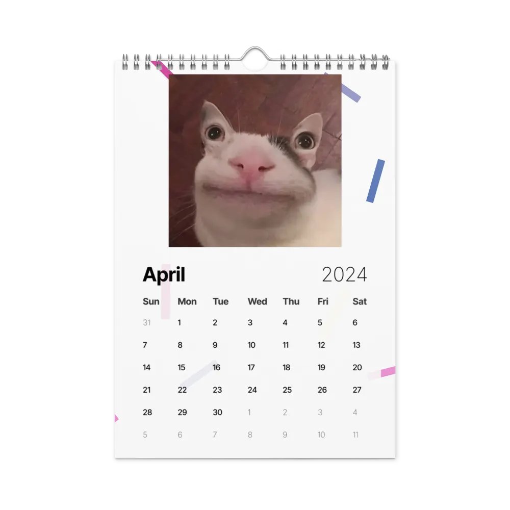 Wall Calendar (2024): Meme Cats product image (2)