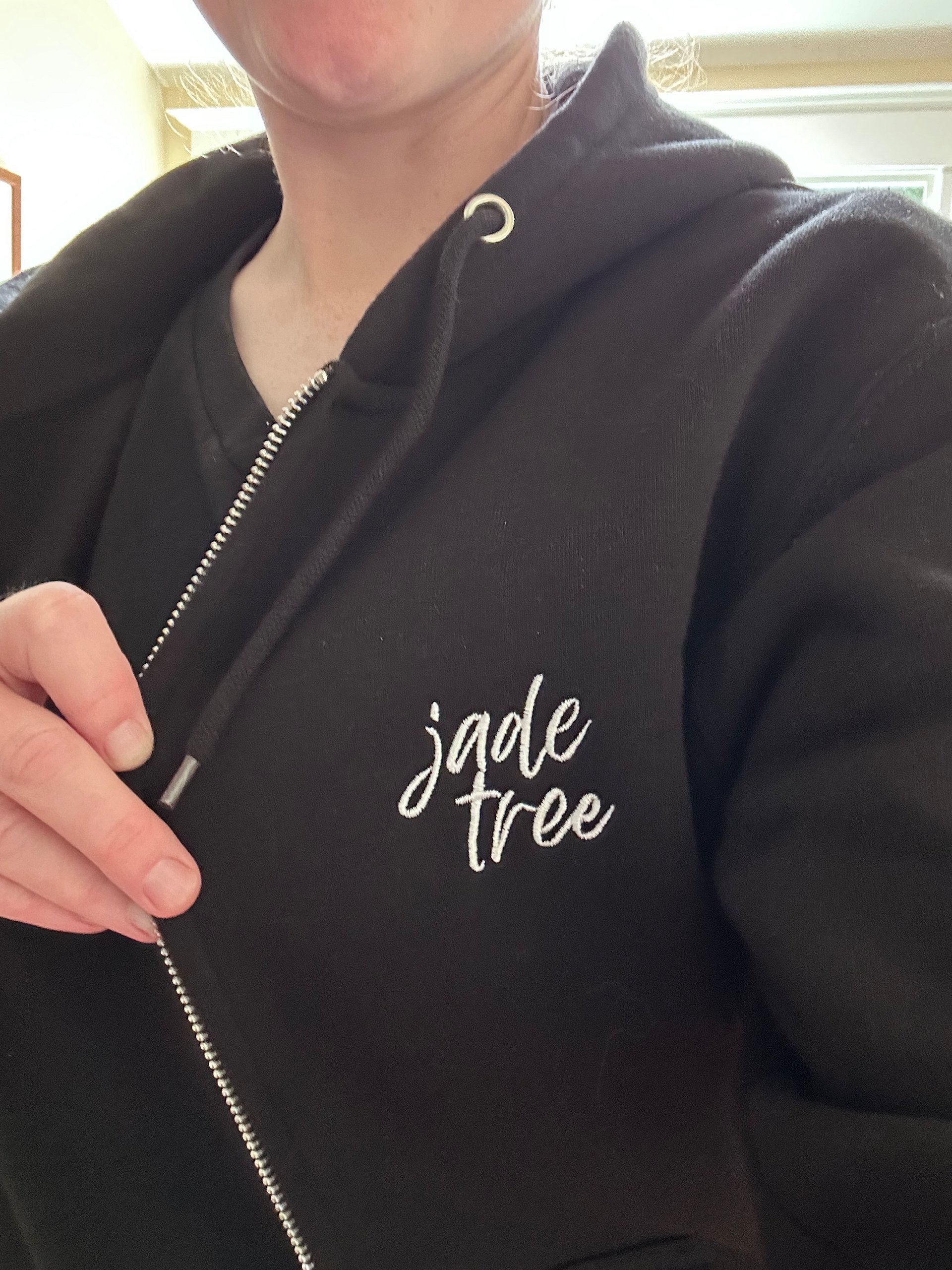 Hoodie With Embroidered White Logo product image (1)