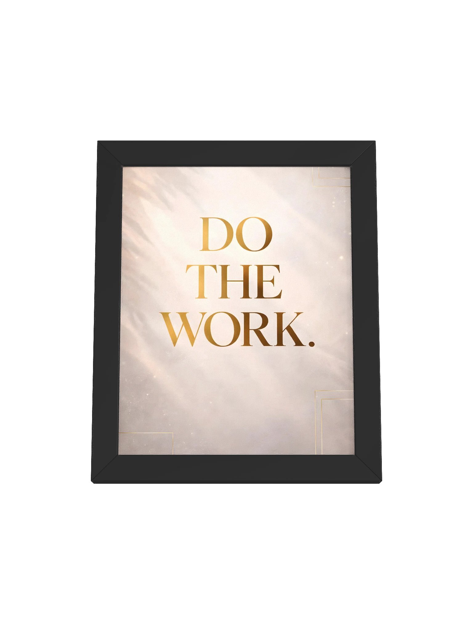 DO THE WORK – Minimalist Gold Motivation Wall Art for Focus & Discipline product image (5)