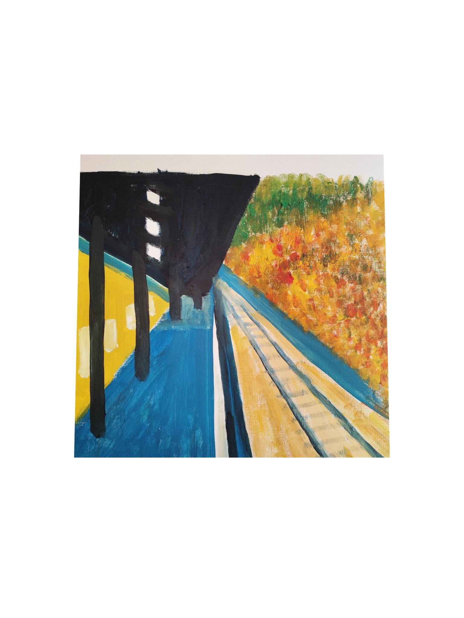 Poem "Station" Painting Paper Poster product image (4)