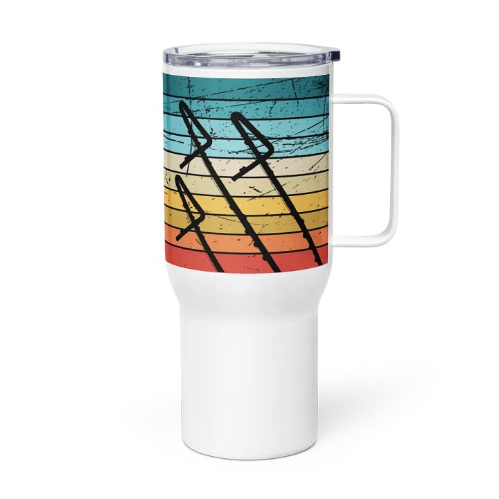 Retro Abstract Flute Stainless Steel Travel Mug - Contra product image (1)