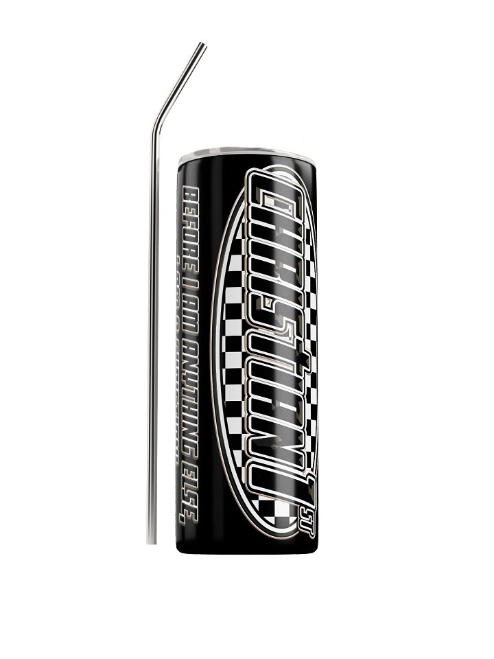 Christian 1st, 20oz Tumbler, Checkered product image (1)