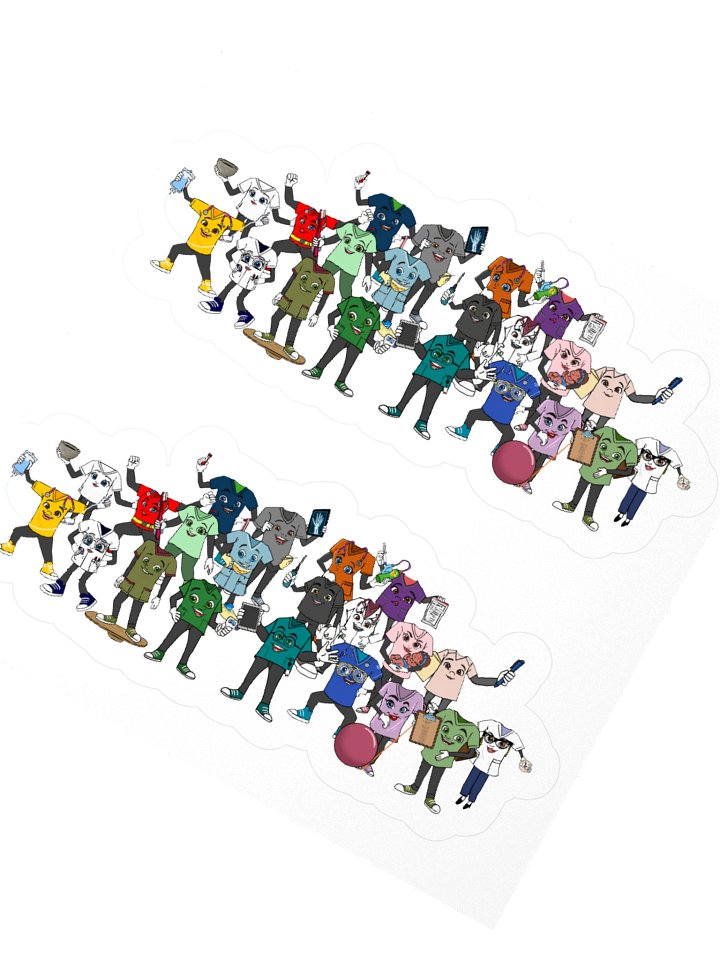 SCRUBfits™ KISS Stickers product image (5)