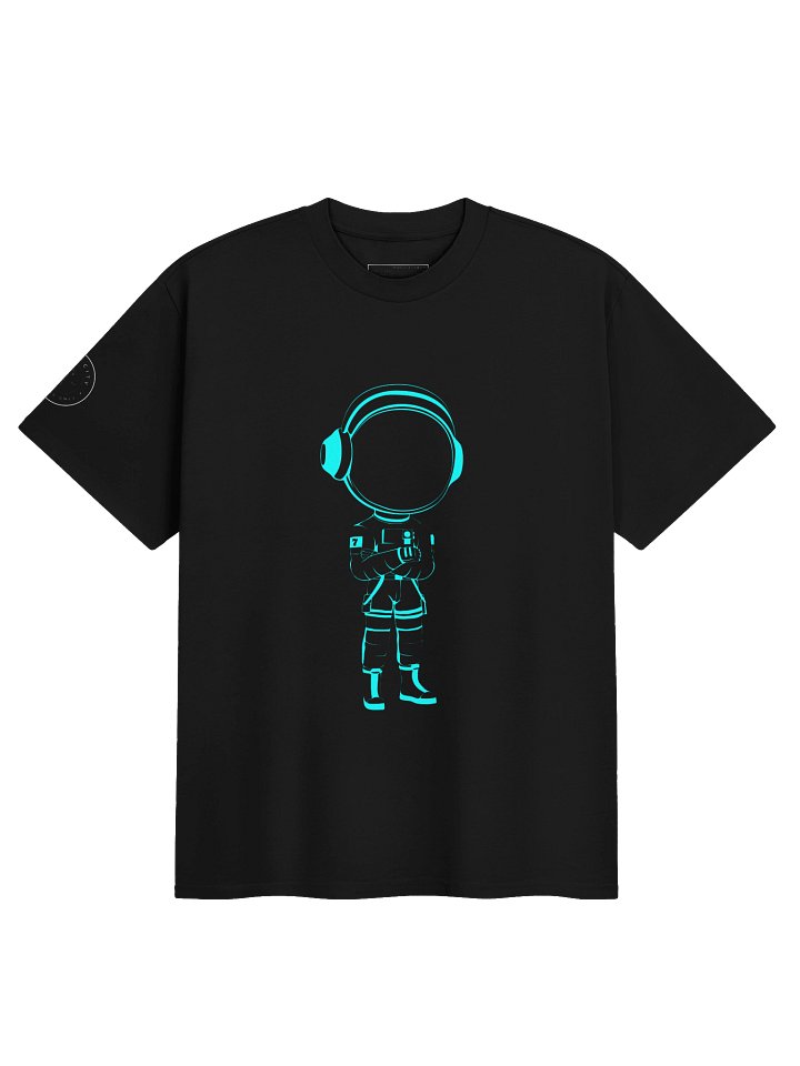 Mars Astronaut Outline Logo Neon product image (1)