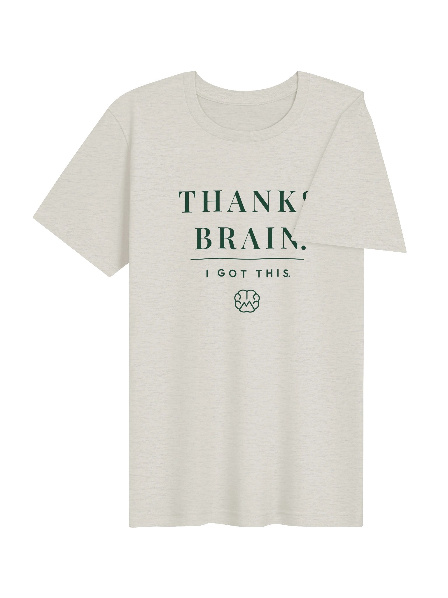 Mindset Evolution — Thanks, Brain Tee (Heather Dust) product image (4)