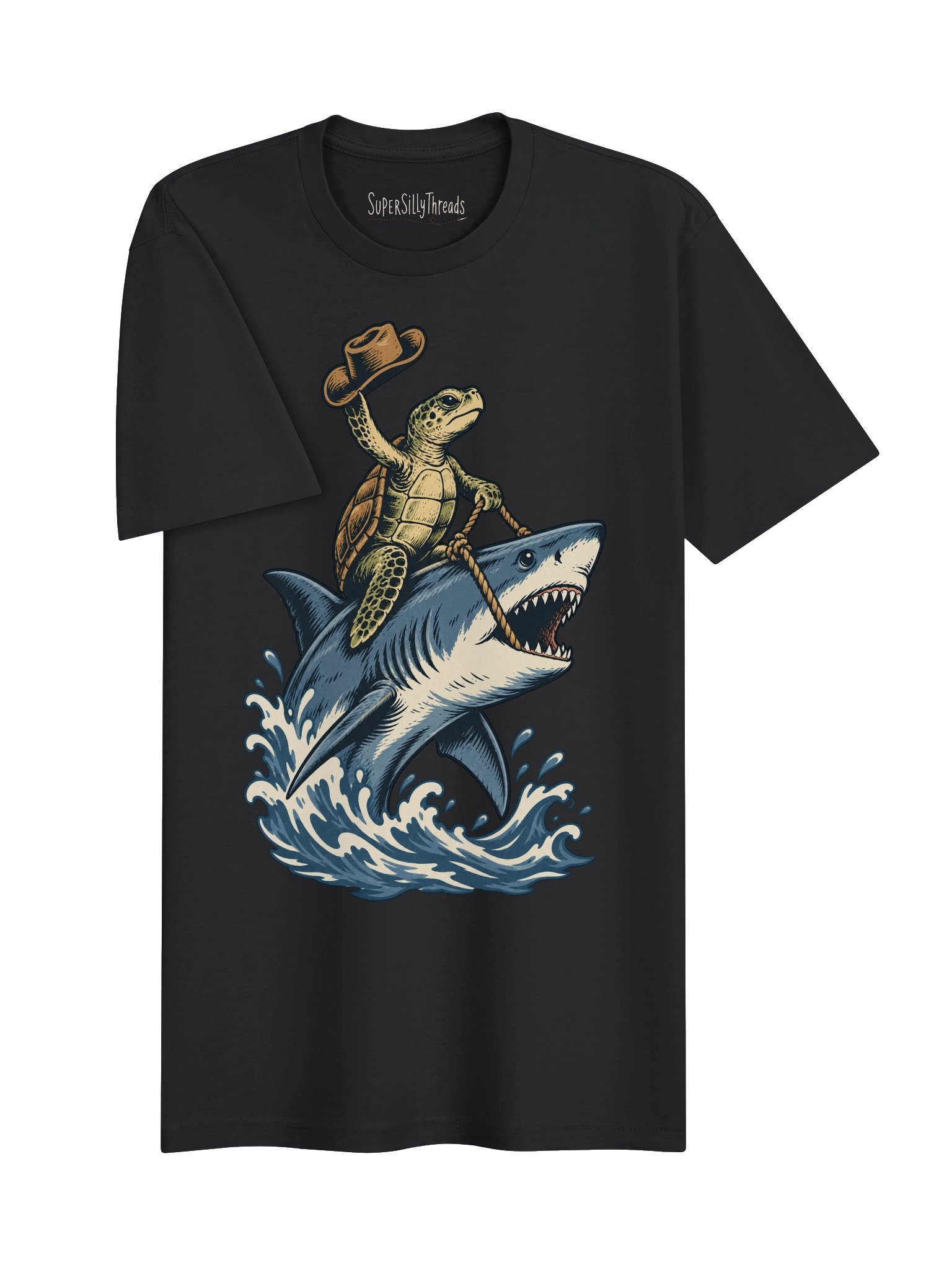 Cowboy Turtle Shark Tee product image (3)