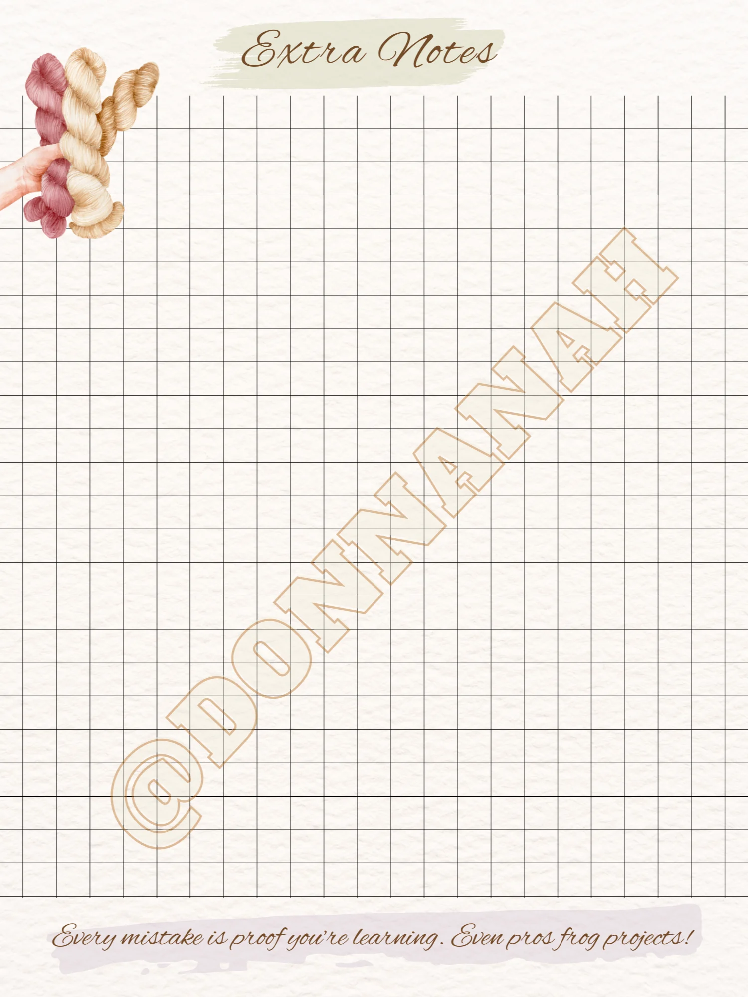 Digital Beginner Crochet Journal Log(Printable PDF) * - No Phisical Product product image (5)