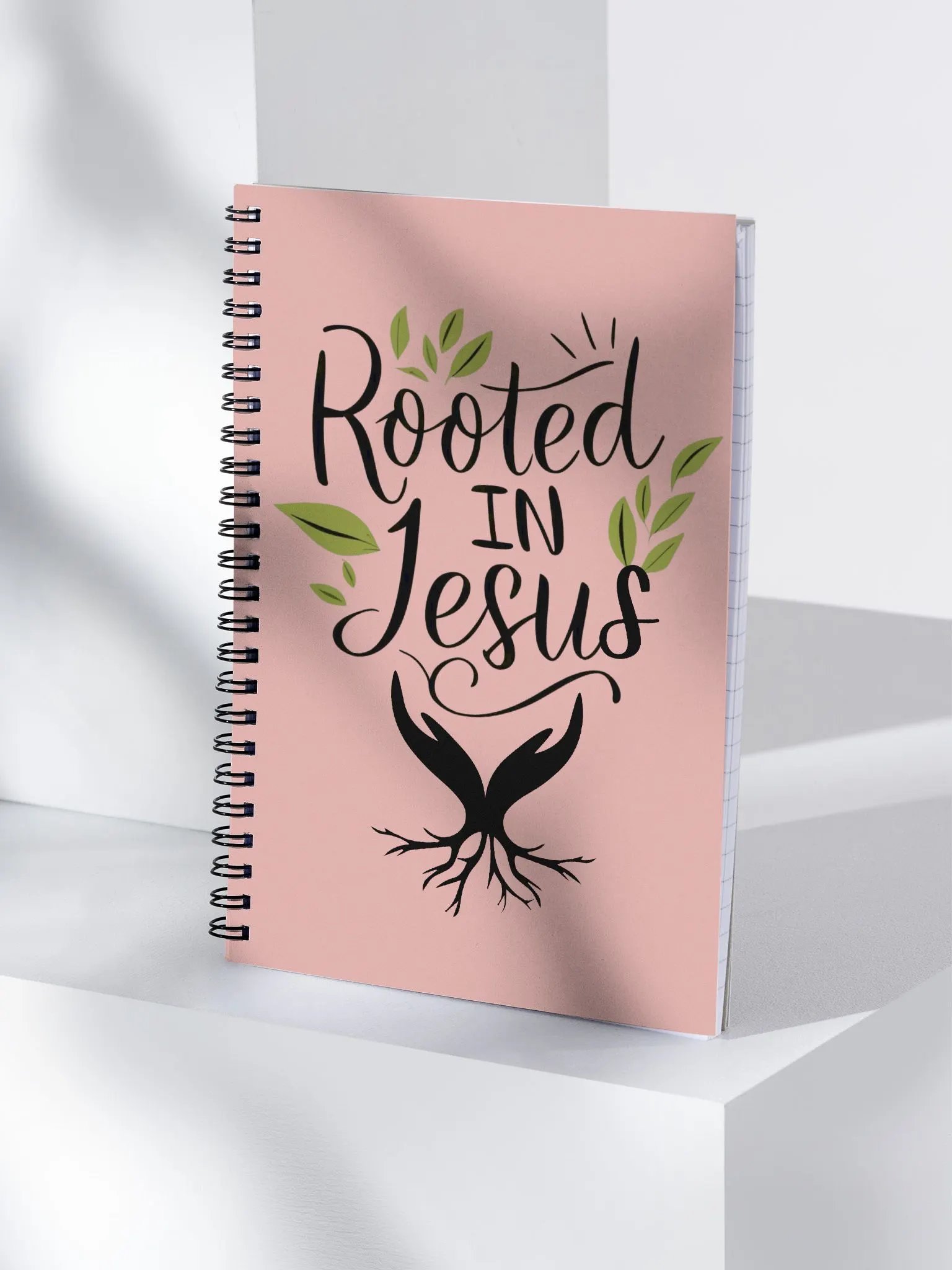 Rooted In Jesus Spiral Notebook product image (4)