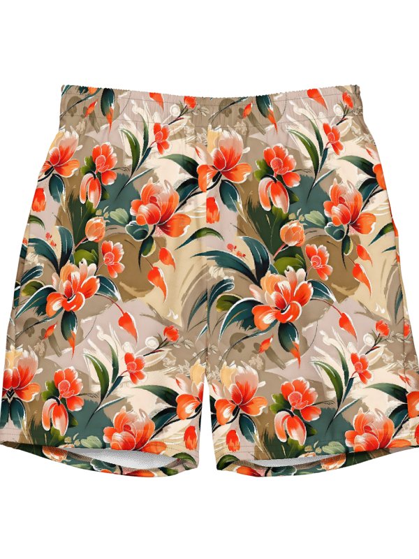 Men's Orange Paradise Swim Trunks product image (1)