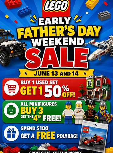 Join us this weekend, June 13 and 14 for our Early Father's Day Weekend Sale! Stock up before father's day so that you can su...