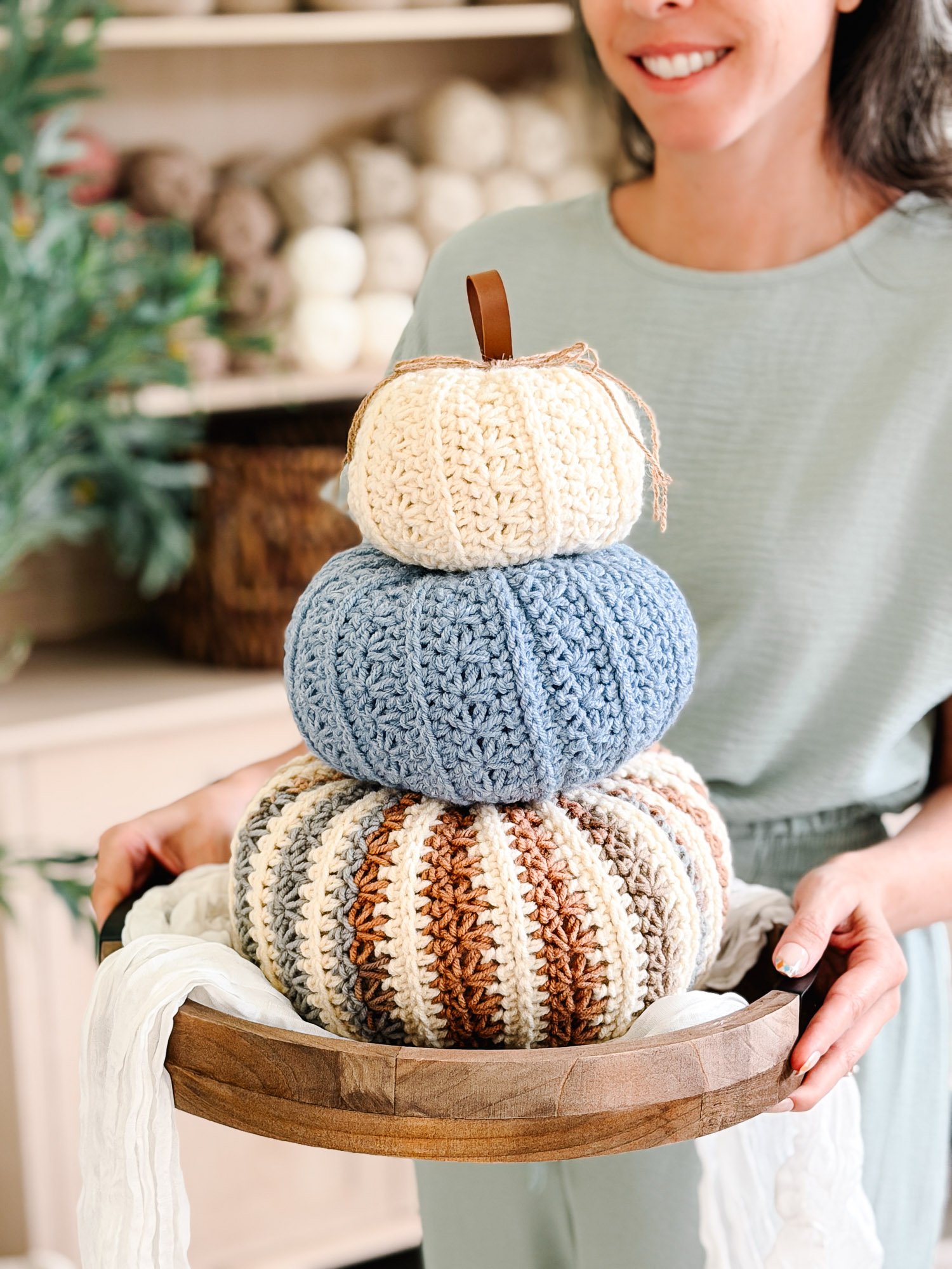 Petal Loop Stitch Crochet Pumpkin Trio Pattern product image (6)