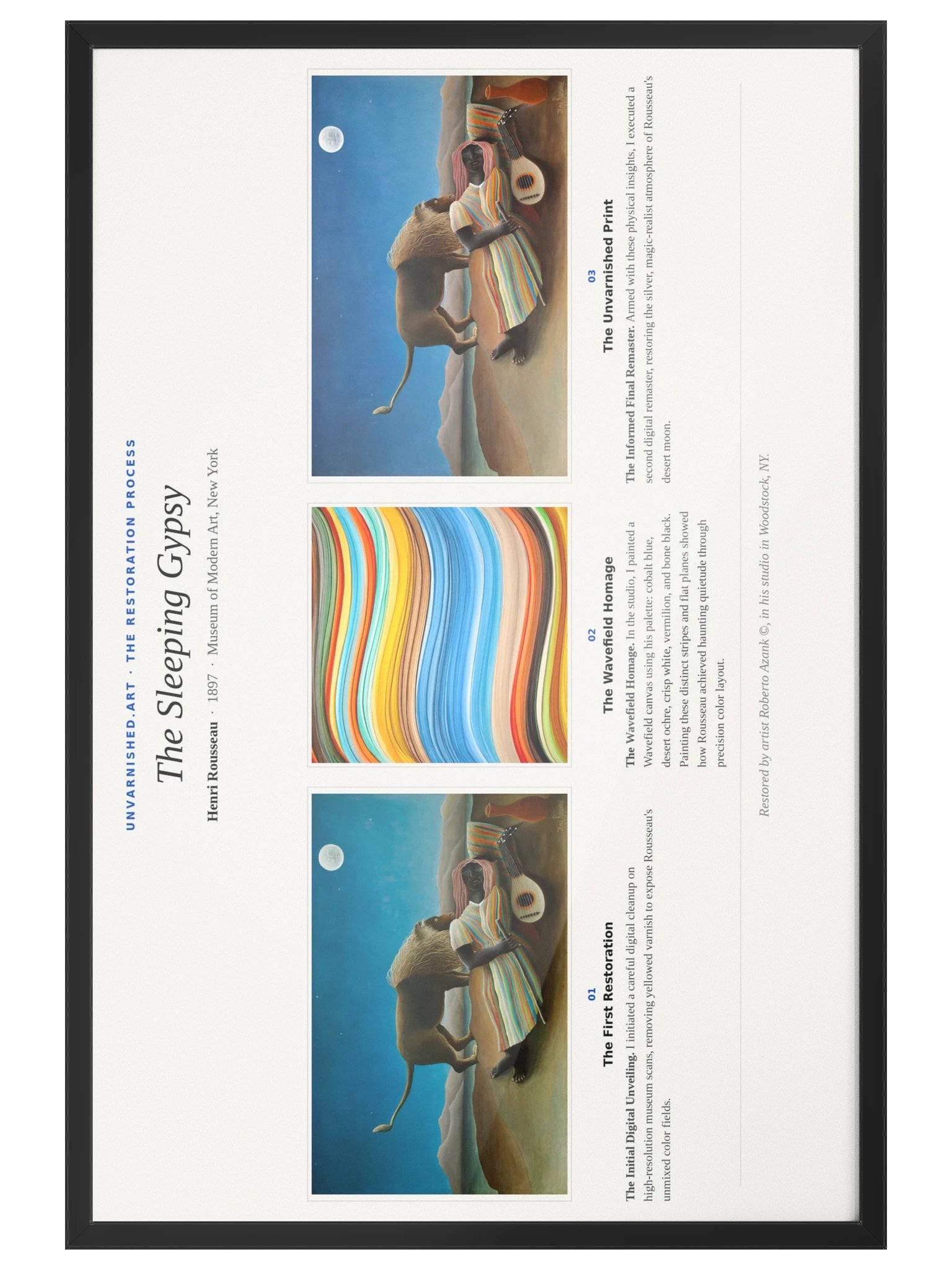 The Sleeping Gypsy — Framed Process Poster product image (4)
