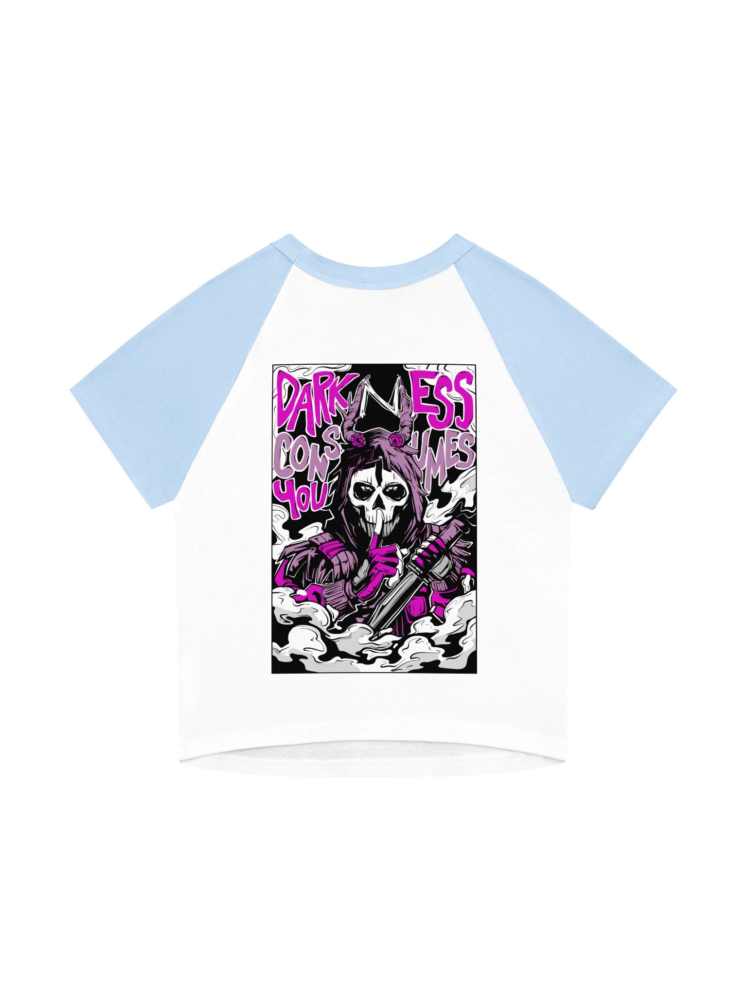 Pink Darkness Raglan Baby Tee product image (2)