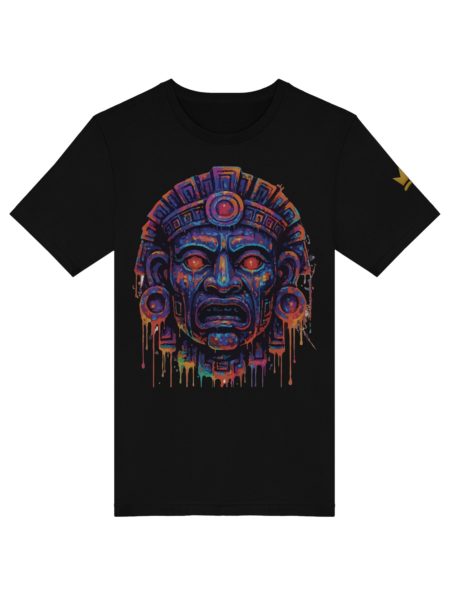 Ancient Mask Glow T-Shirt - Unisex T-Shirt – Premium Printed T-Shirt for Everyday Casual & Streetwear product image (5)