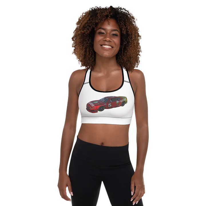 Rumble Red Race Car All-Over Print Sports Bra product image (1)