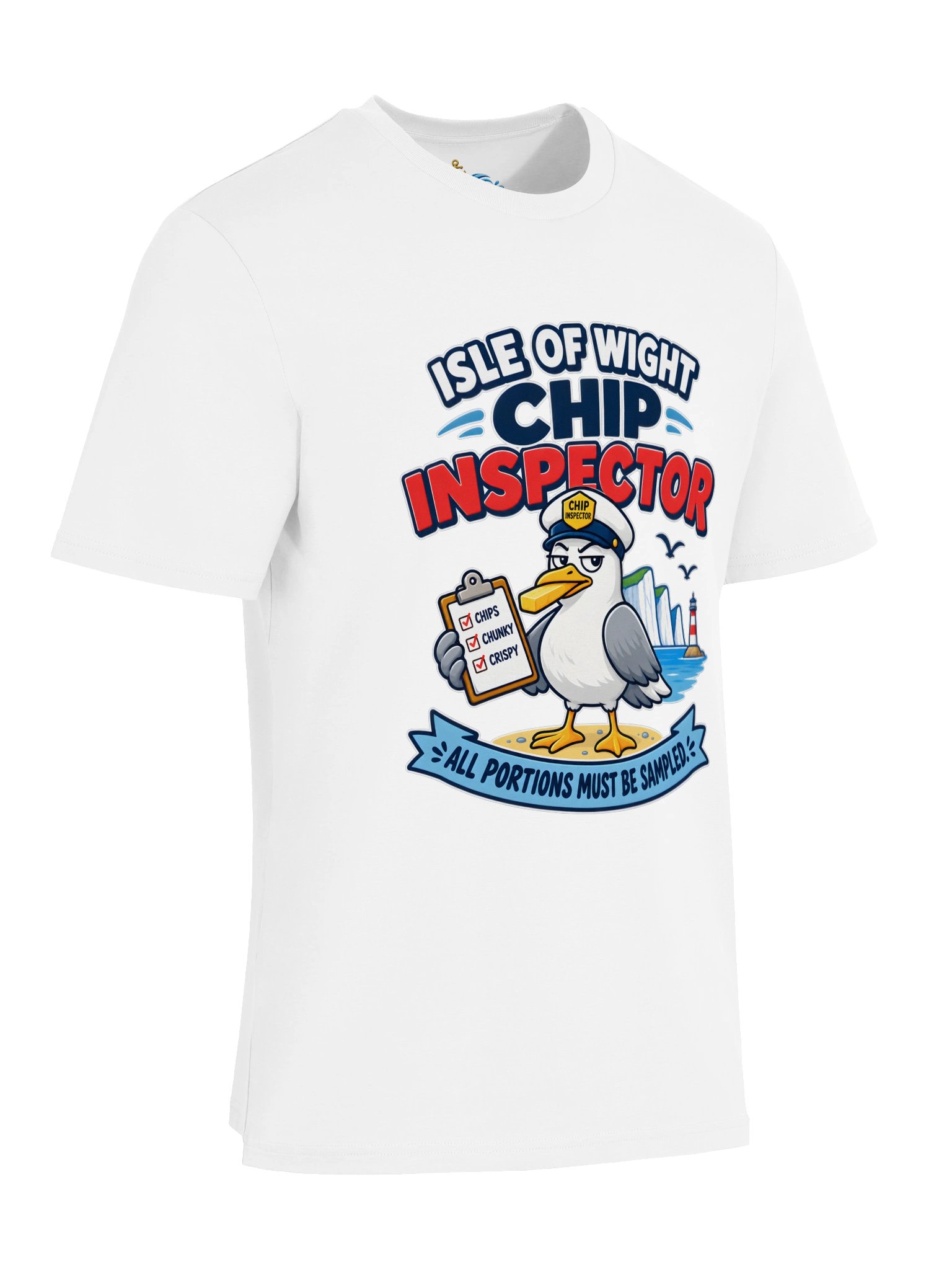 Isle of Wight Chip Inspector Unisex Organic T-Shirt product image (6)