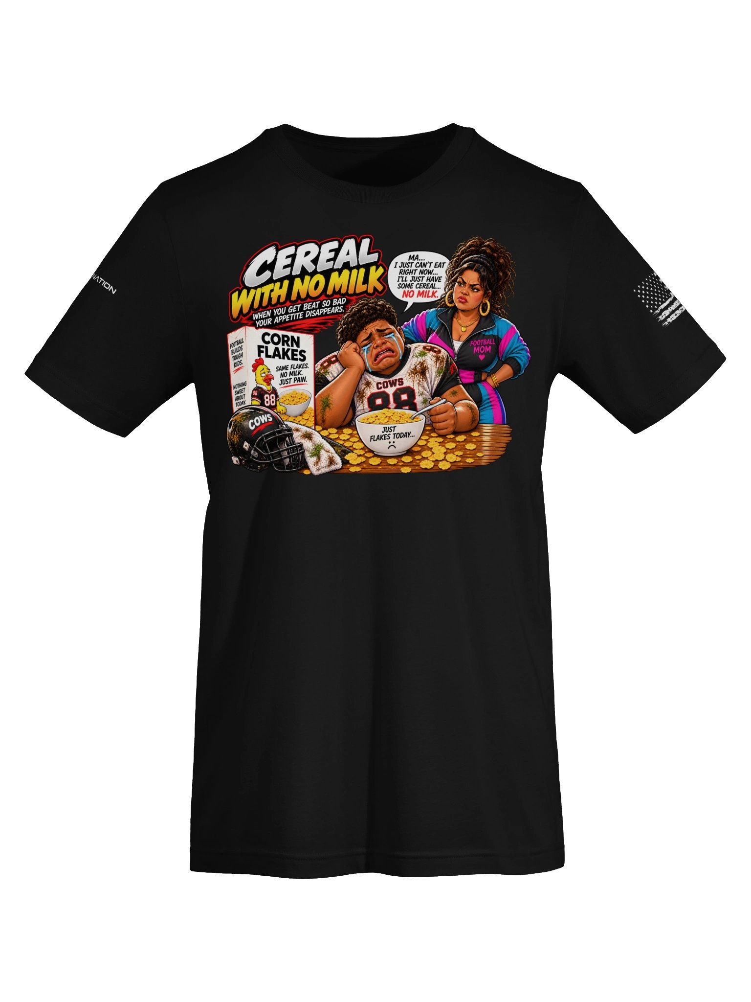 Cereal With No Milk | Youth Football Graphic Tee 2 product image (5)