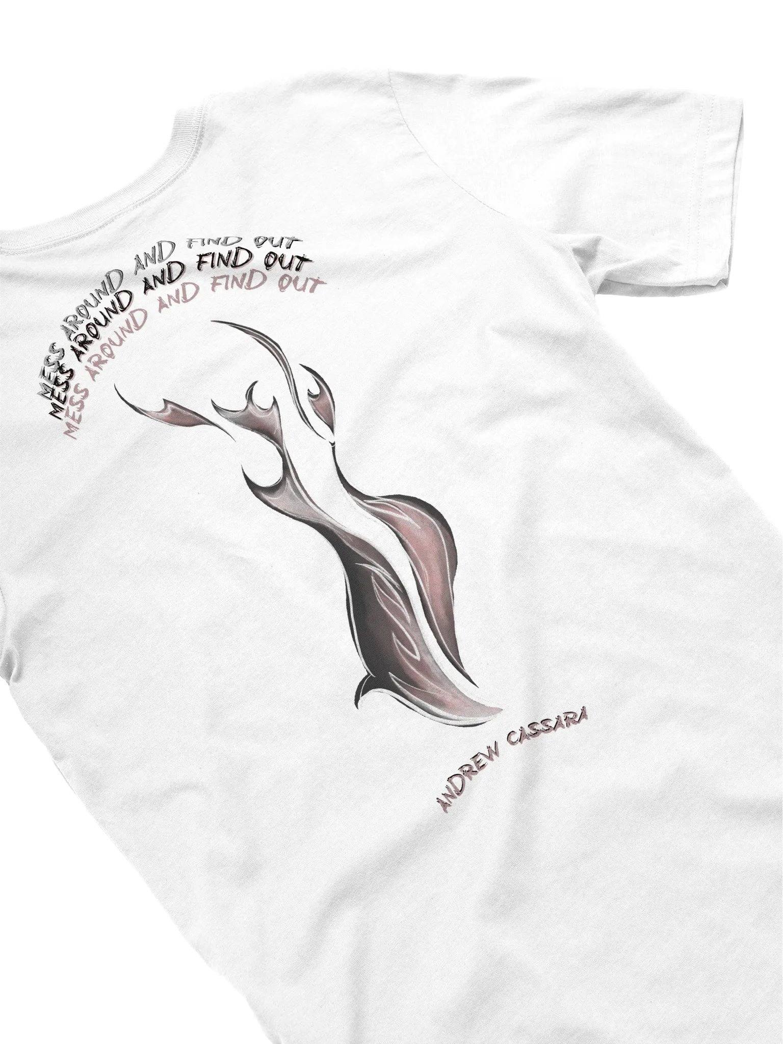 MESS AROUND AND FIND OUT ~ FLAME TEE (WHITE) product image (4)