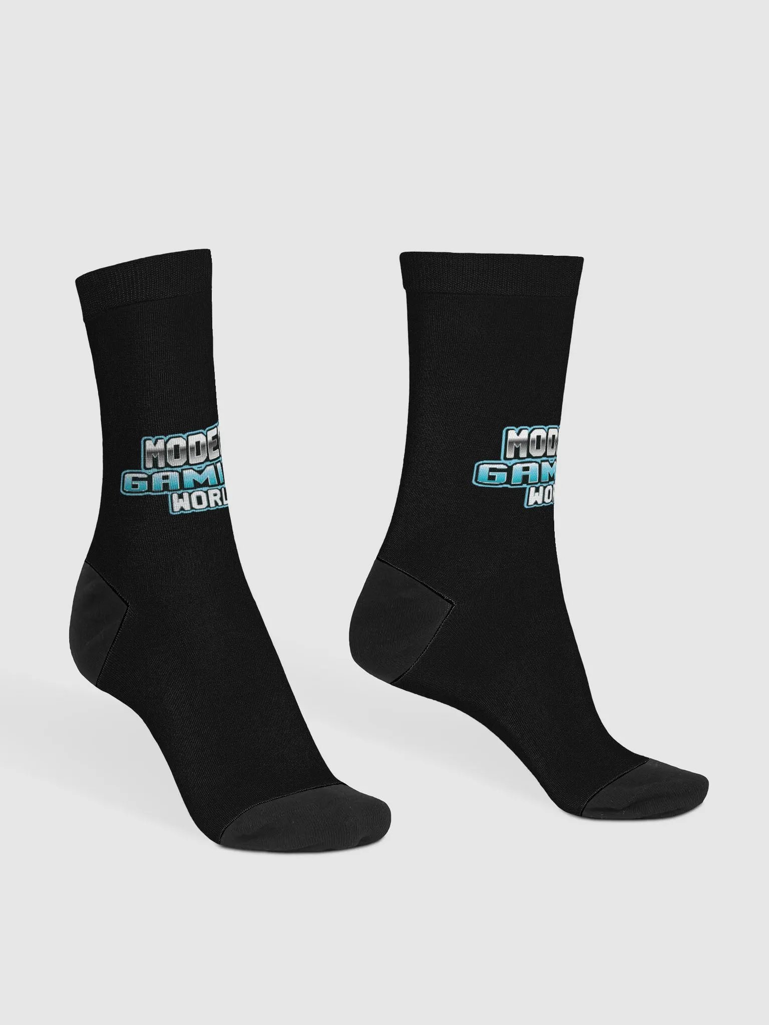 ModernGamingWorld Black Crew Socks product image (2)