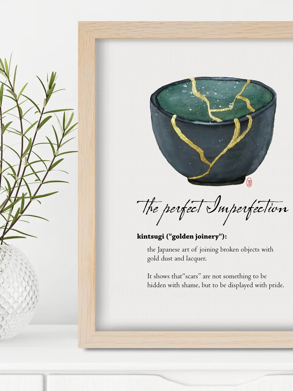 KINTSUGI - dark green cup product image (20)