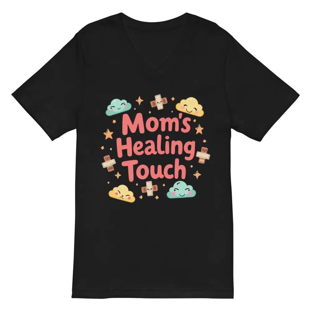 Mom's Healing Touch V-Neck Tee product image (3)