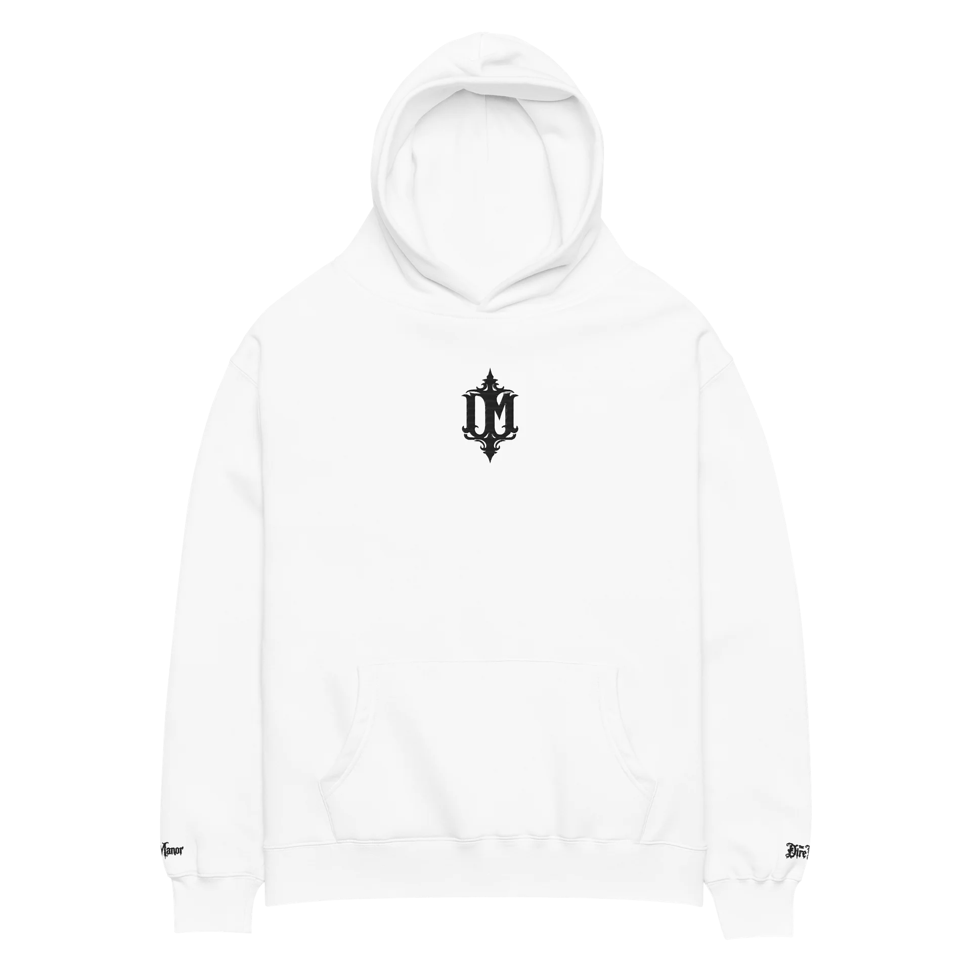 THE DIRE MANOR® — WHITE RELIC EMBROIDERED HOODIE product image (4)
