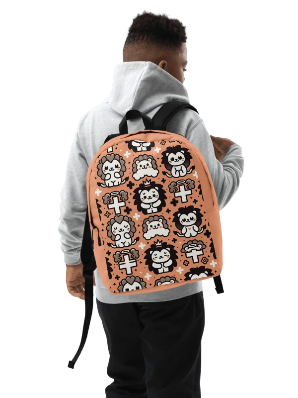 Lions and Crosses Minimalist Backpack product image (8)