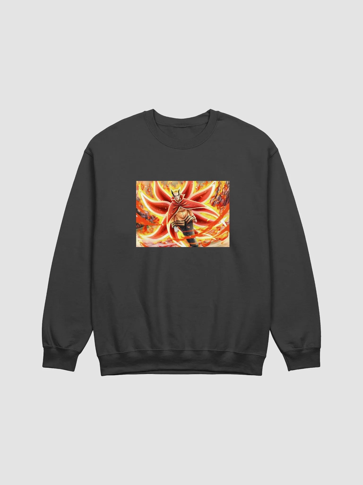 Naruto Tailed Fox Blazing Aura Crewneck Sweatshirt product image (2)