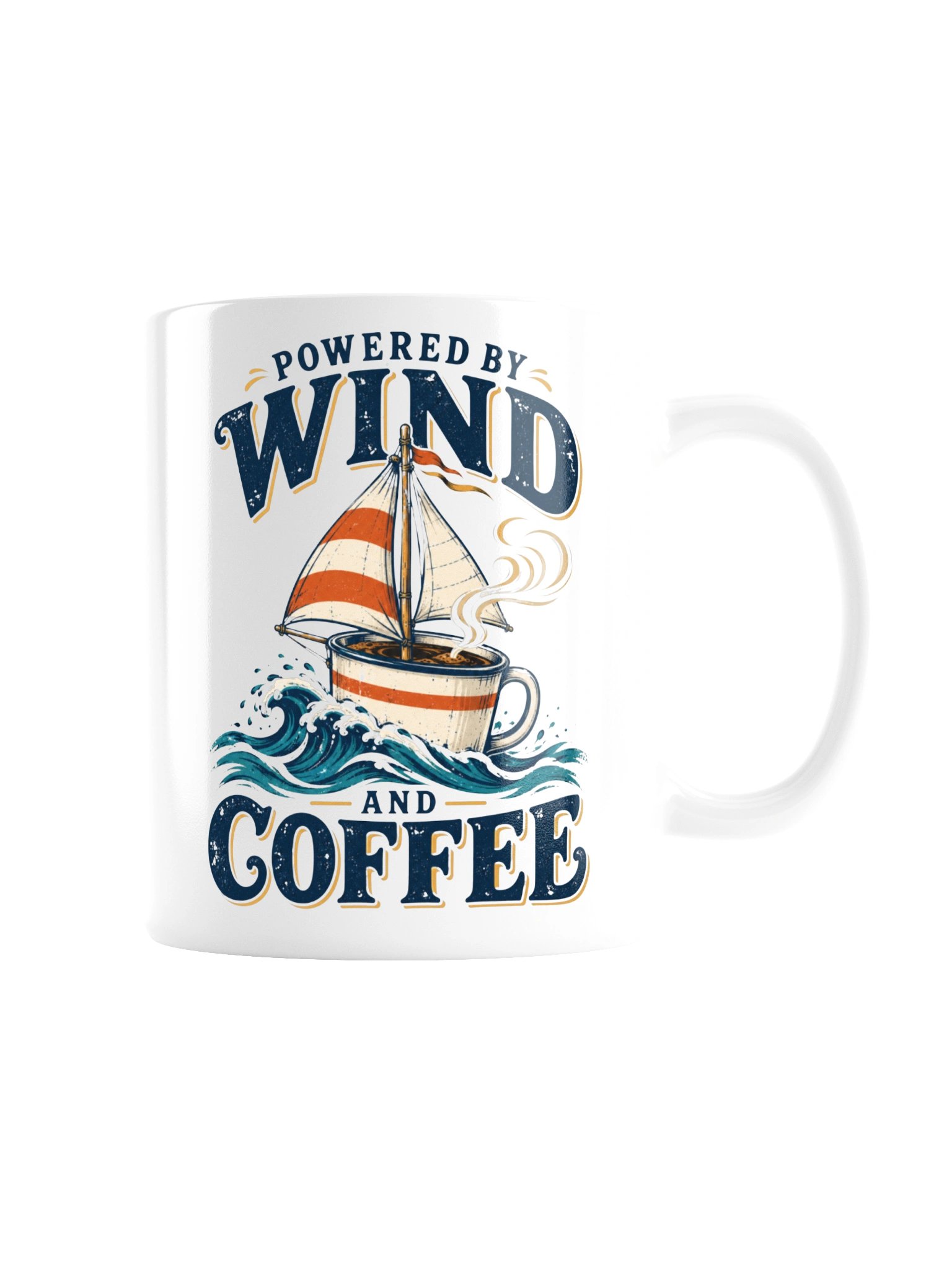 Powered by Wind and Coffee Mug product image (3)