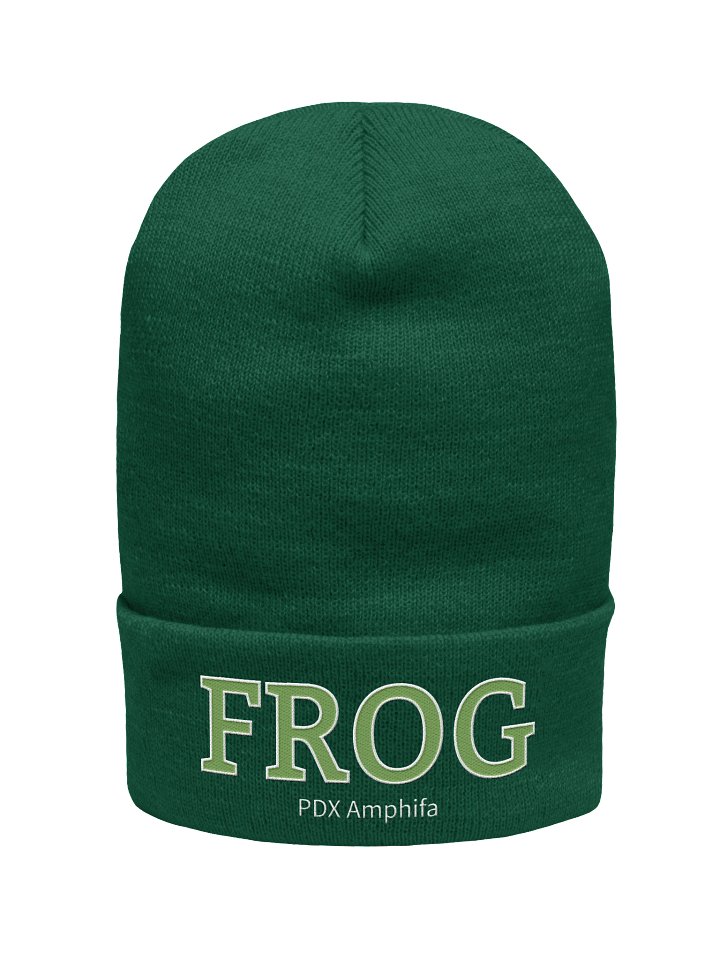 Amphifa: Embroidered FROG Cuffed Beanie product image (1)