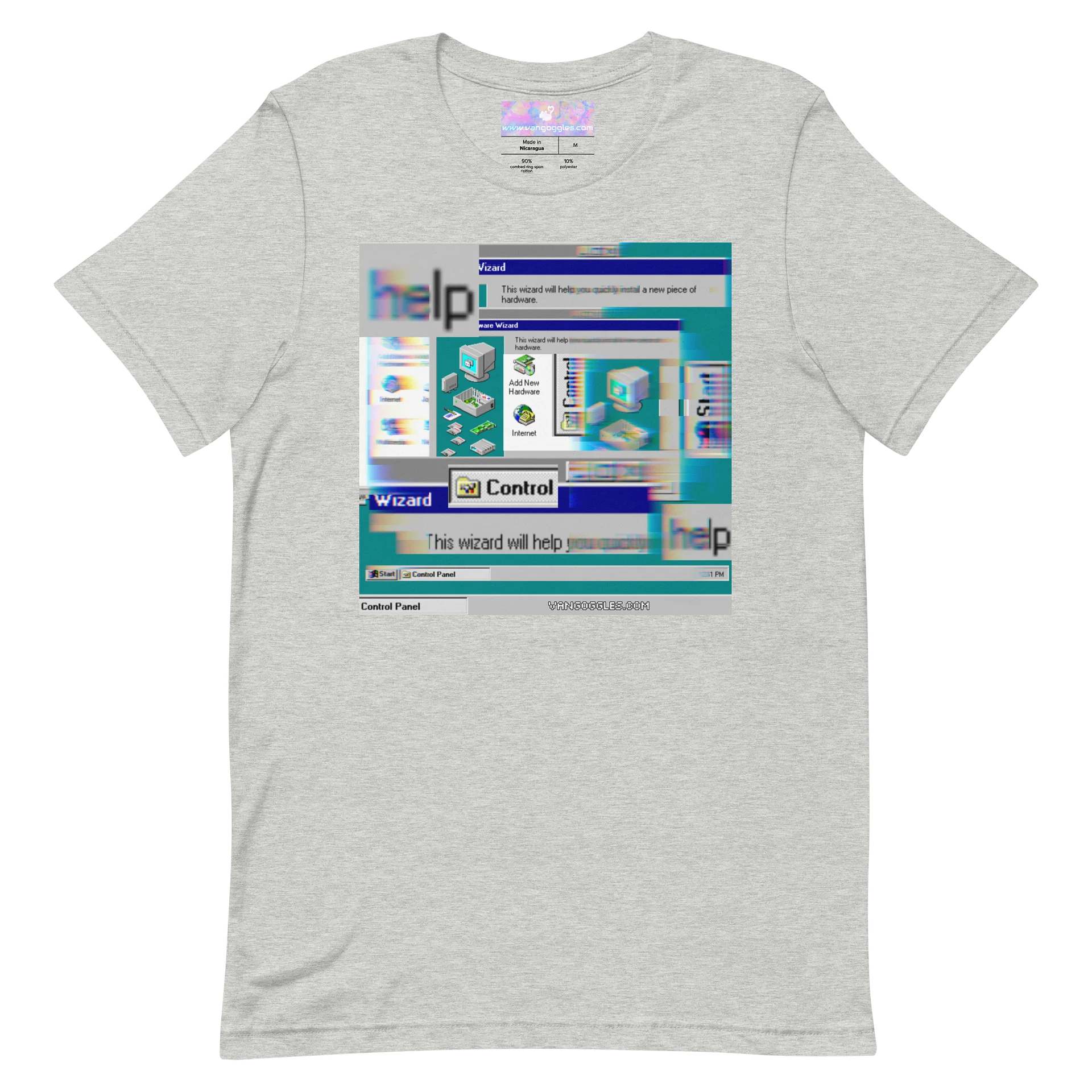 “the wizard will help” glitch graphic tee product image (4)