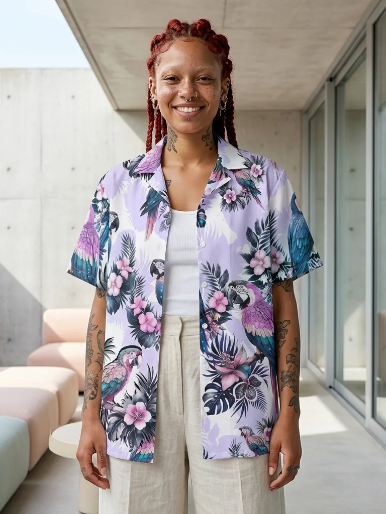 Elysian Birds-Hawaiian shirt product image (1)