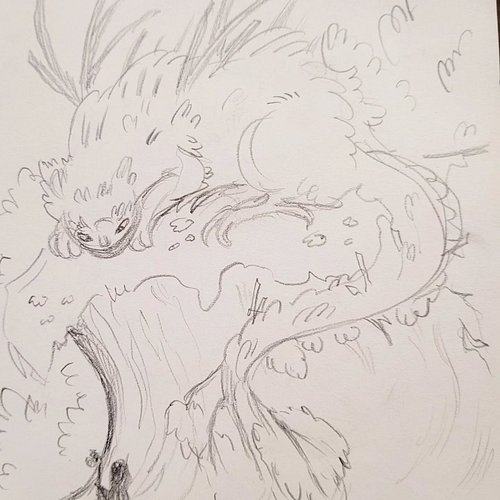 ✍️ Sunday Sketch 🐸✨ 

A forest guardian concept I conjured up the other night~ 

They blend into the trees and forest floor b...