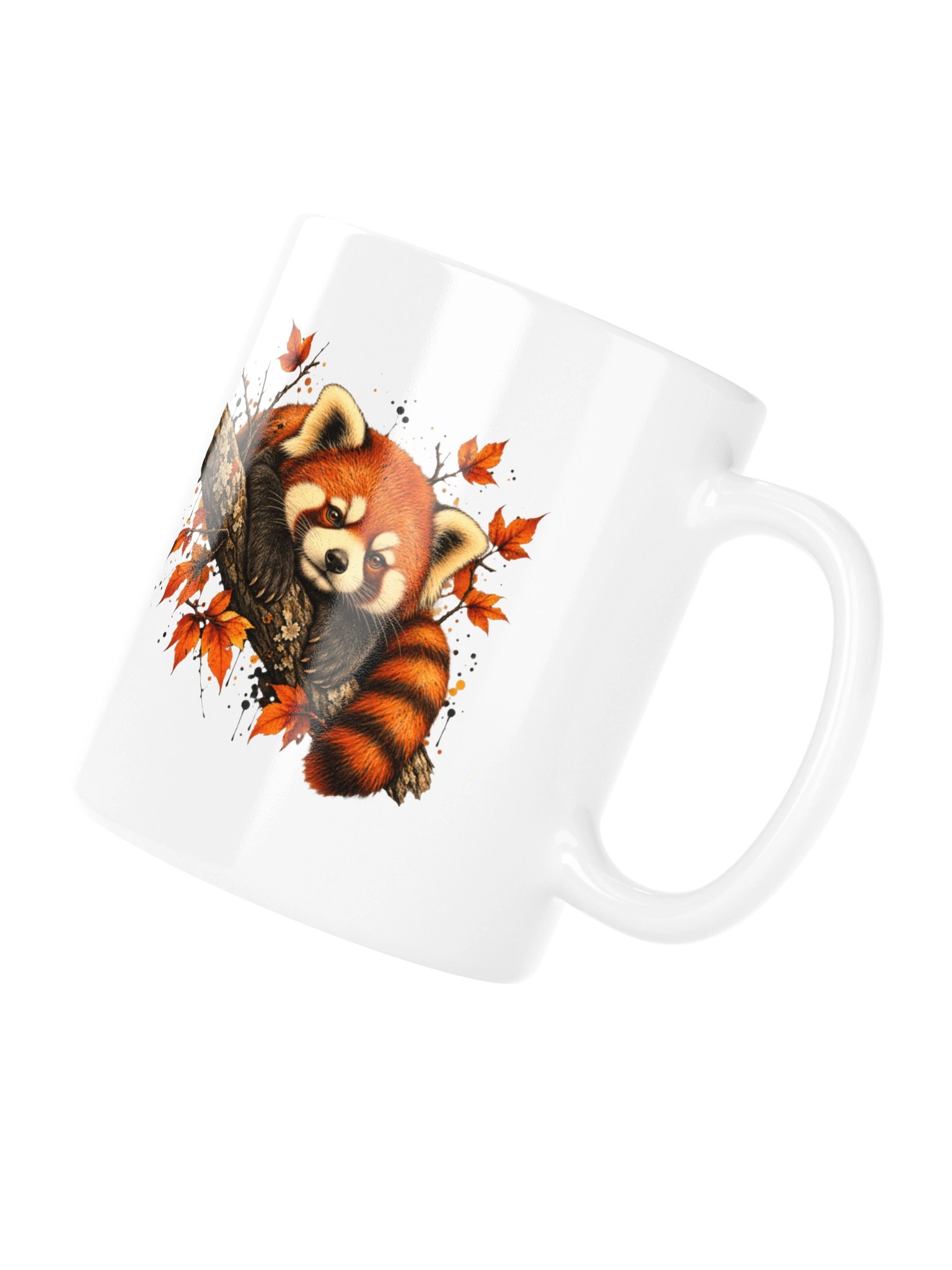Autumn Red Panda Ceramic Mug product image (10)