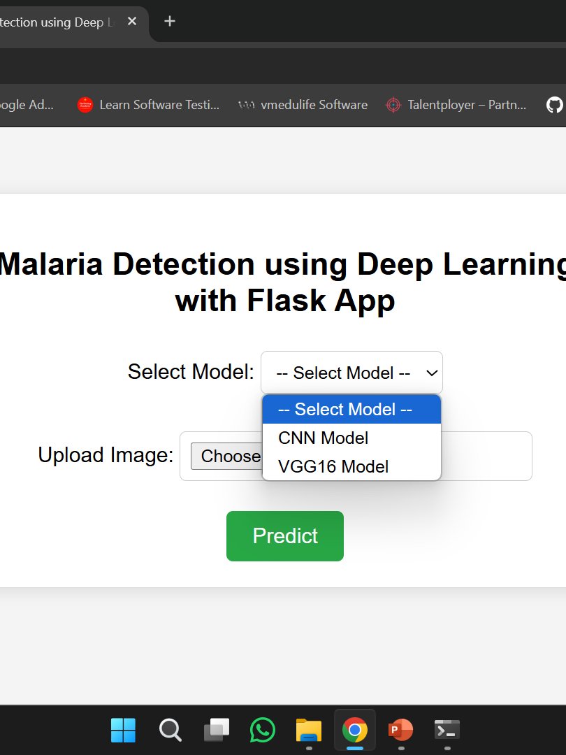 Malaria Disease Prediction System using Deep Learning with Flask App Project product image (11)