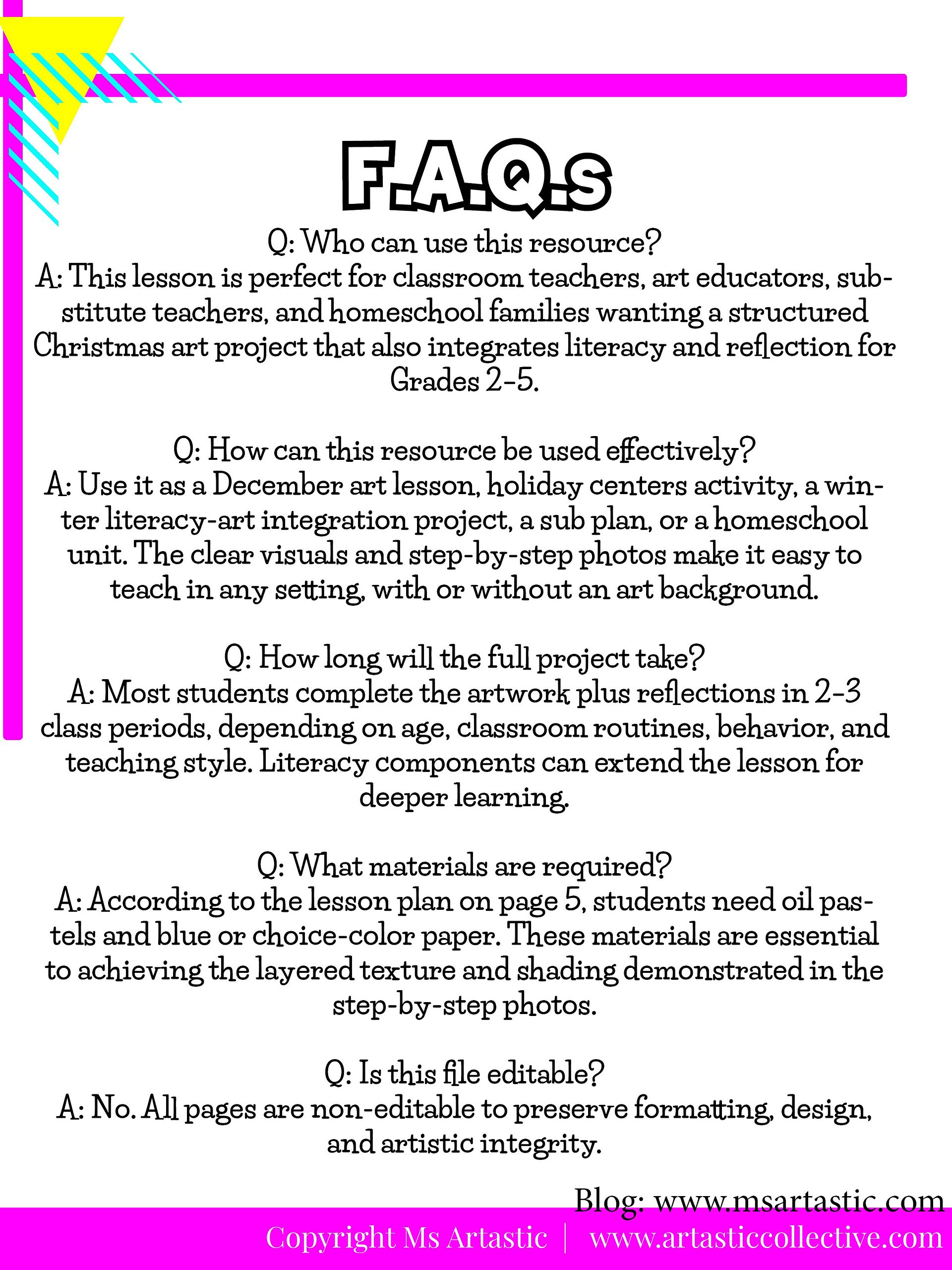 Christmas Art Lesson Gnome Christmas Art Project Holiday Art Activity Craft product image (10)