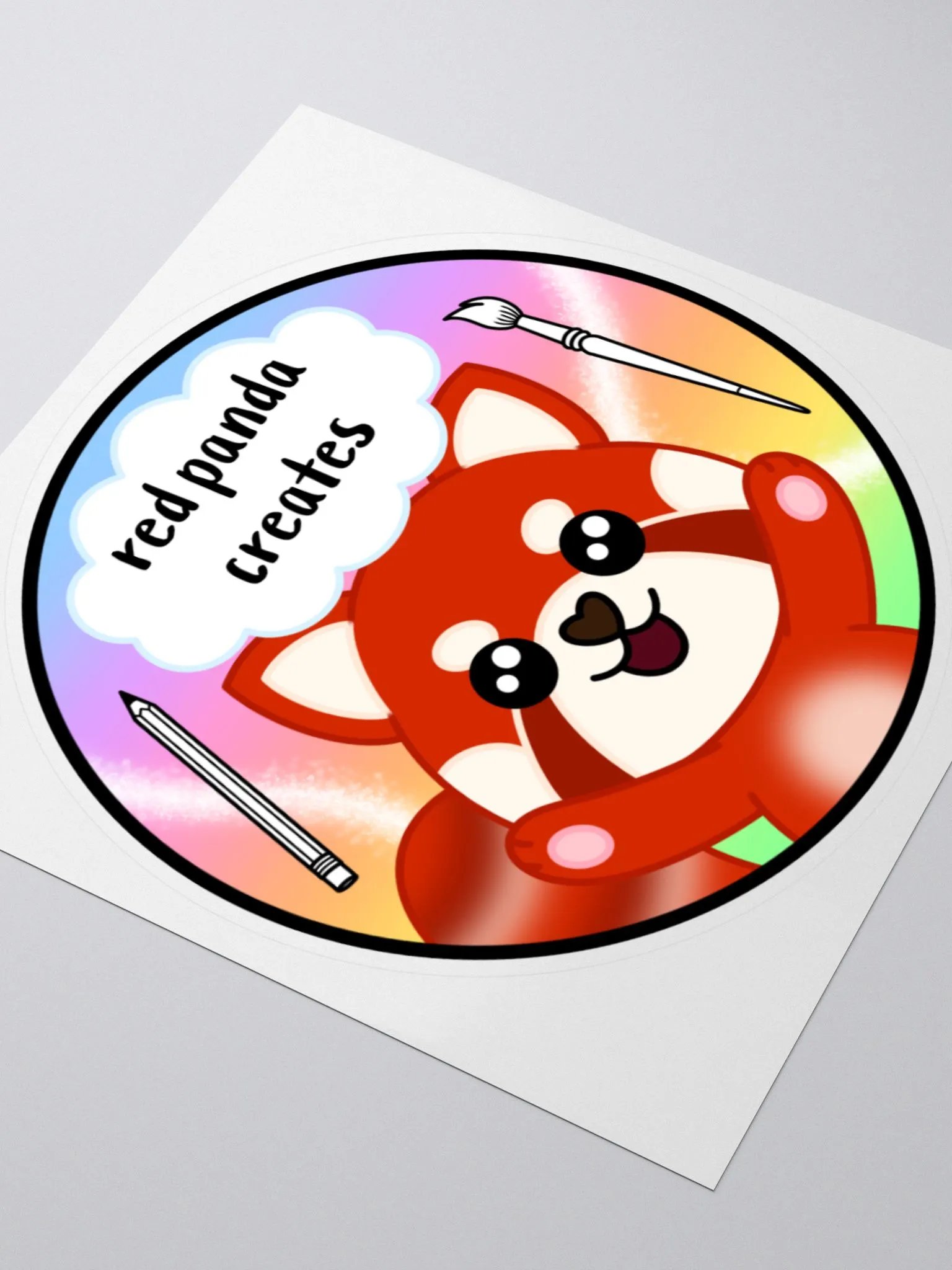 Red Panda Creates Sticker product image (3)
