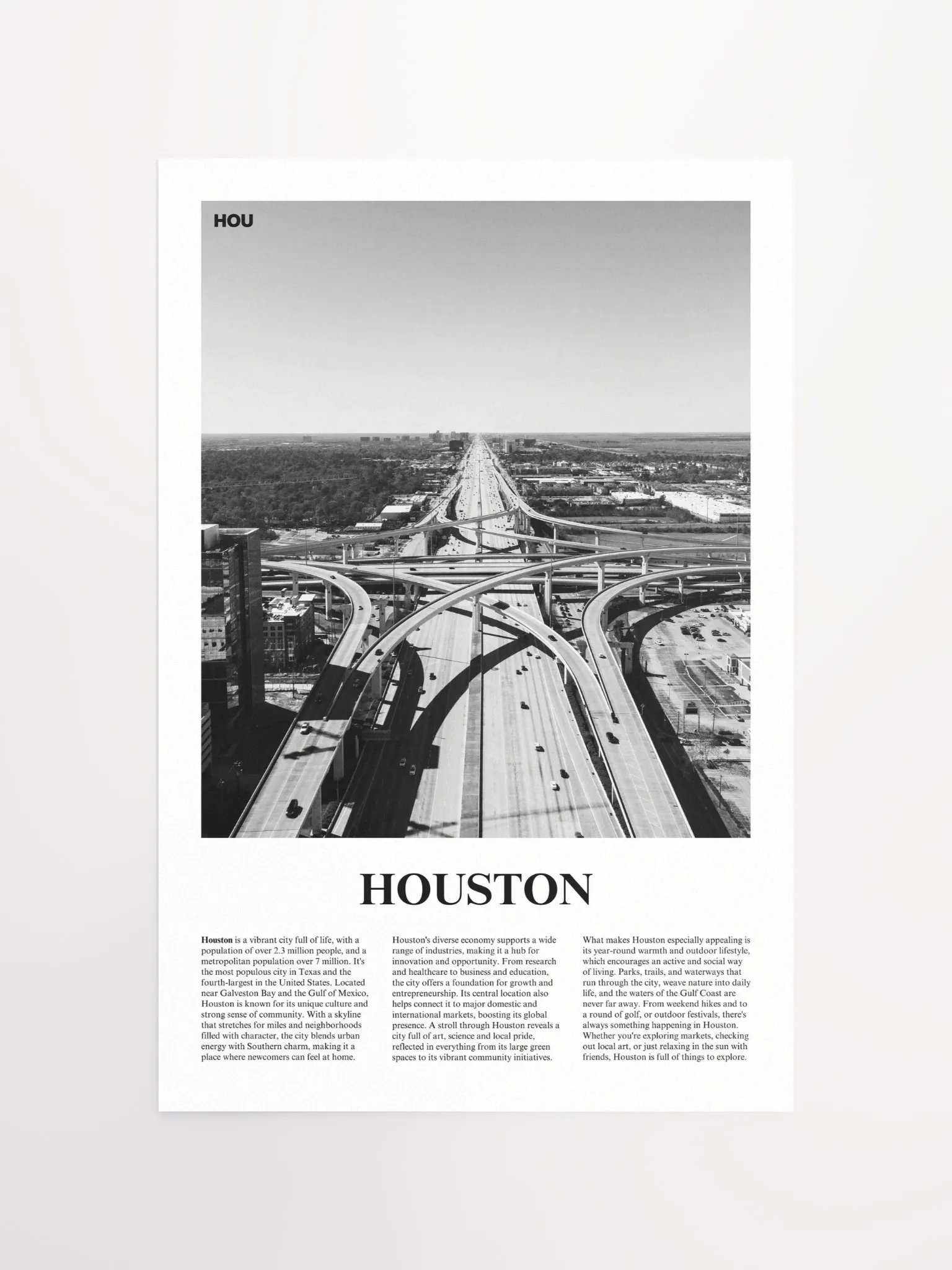 Houston 02 Newspaper Poster product image (13)